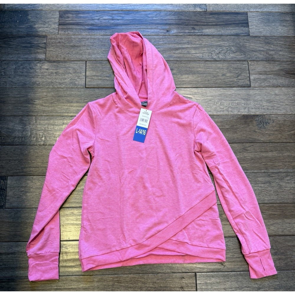 New Eddie Bauer Kids Pink‎ Hoodie Girls Size Large 14-16